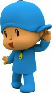 🌝 96db943f Pocoyo Pocoyo, Cartone animato, Personaggio, Blu, Bambini telegram sticker