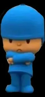🕳 2c5ceaa4 Pocoyo Dibujos animados, Personaje, Azul, Programa infantil telegram sticker