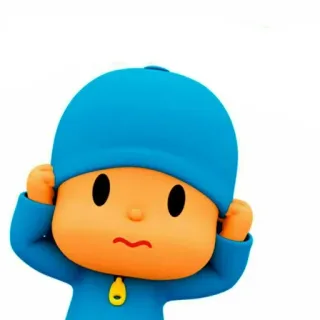 🕳 36a7653d Pocoyo Dibujo animado, Niño, Personaje, Animación, Lindo telegram sticker