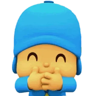 🕳 59b79067 Pocoyo dibujos animados, personaje, lindo, azul, tele telegram sticker
