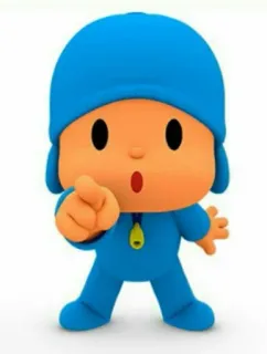 🕳 b759f580 Pocoyo dibujos animados, niño, serie de TV, animado, señalando telegram sticker