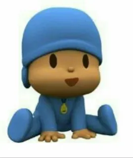 🕳 c3846cad Pocoyo dibujos animados, personaje, Pocoyo, niño, bebé, animado telegram sticker