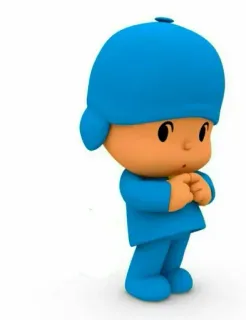 🕳 e92fb43f Pocoyo dibujos animados, niños, azul, animado, personaje telegram sticker