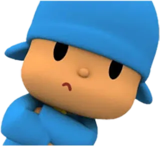 😒 2a571984 Pocoyo Pocoyo, kreskówka, dzieci, postać telegram sticker