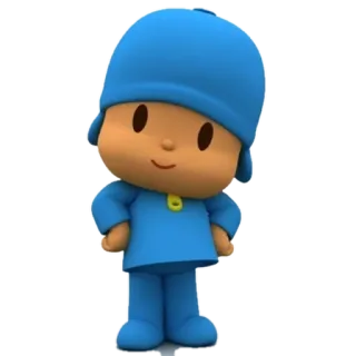 🙂 db9dafcd Pocoyo Pocoyo, Kreskówka, Dzieci, Niebieski, Postać telegram sticker