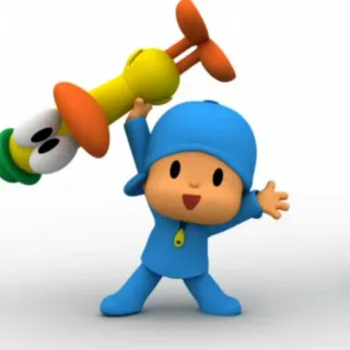 🎃 131da6ca Pocoyo Kreskówka, Postać, Dzieci, Pocoyo, Kaczka telegram sticker