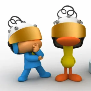 🎃 2473e4f3 Pocoyo Kreskówka, Animacja, Program dla dzieci, Pocoyo, Pato, Postać telegram sticker