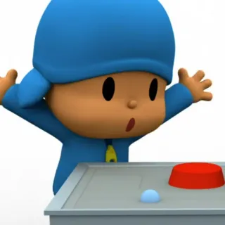 🎃 36456719 Pocoyo kreskówka, Pocoyo, program dla dzieci, animowany telegram sticker