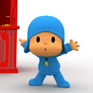 🎃 3a62684f Pocoyo kreskówka, dzieci, postać, Pocoyo telegram sticker