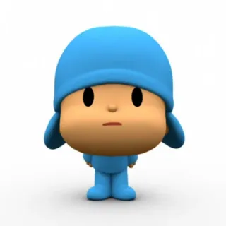 🎃 4ad00e62 Pocoyo pocoyo, bajka, postać, niebieski telegram sticker