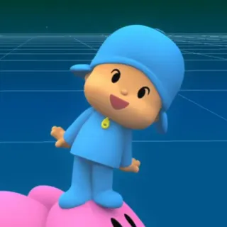 🎃 83ad0415 Pocoyo Kreskówka, Postać, Pocoyo telegram sticker