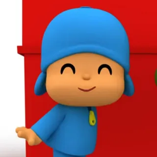 🎃 88bbce36 Pocoyo Kreskówka, Postać, Przyjazny, Dzieci telegram sticker