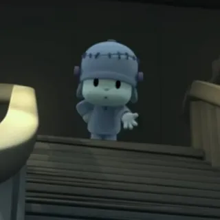 🎃 e7ea7bd8 potwór, kreskówka, halloween, słodki telegram sticker