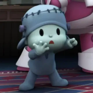 🎃 e94889e6 Frankenstein's Monster potwór, halloween, kostium, kreskówka, Frankenstein telegram sticker