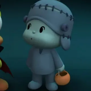 🎃 edfc7055 halloween, frankenstein, kostium, kreskówka, uroczy telegram sticker