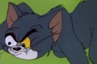 🤥 2b6b35e7 Tom Cat Tom and Jerry mèo, hoạt hình, tức giận, dữ tợn, nhân vật, hài hước, meme telegram sticker