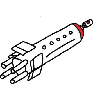 🛩 26cc8fd3 foguete, míssil, arma, guerra, militar, bomba telegram sticker