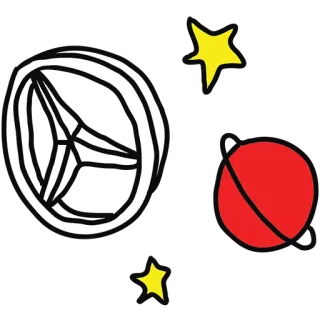 💫 5747b50f círculo, estrelas, vermelho, amarelo, preto telegram sticker