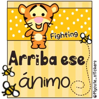 🍯 be206c7f Tigger Fighting
Arriba ese ánimo 티거, 디즈니, 만화, 응원, 벌, 애니메이션 telegram sticker
