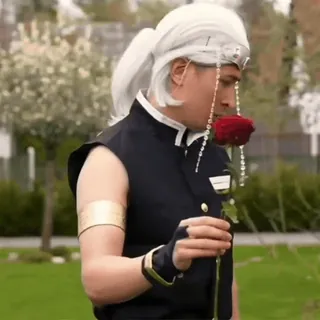 🤤 fed962fc 角色扮演, 玫瑰, 男人, 动漫, 人物, 角色 telegram sticker