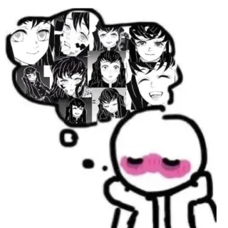 ☁️ de8d224b Muichiro Tokito Demon Slayer anime, manga, demon slayer, tokito, muichiro, thought telegram sticker