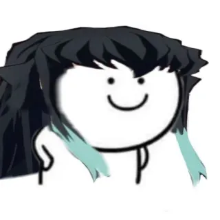 ☁️ f9b0a019 Muichiro Tokito Demon Slayer anime, demon slayer, muichiro, tokito, funny, cute, stick figure telegram sticker