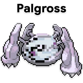 👾 245f659e Palgross pokemon, пиксель арт, видеоигра, palgross telegram sticker