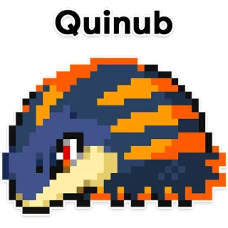 🤕 263567e0 Quinub Пиксель арт, Мультфильм, Существо, Quinub, Животное telegram sticker