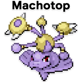 👱 29c2767f Machotop покемон, мачотоп, фанарт, монстр telegram sticker