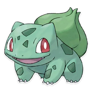 Bulbasaur whatsapp stickers
