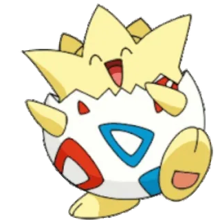 🕺 77858ed1 Togepi Pokemon pokemon, togepi, egg, cute, happy telegram sticker