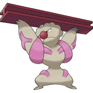 🐉 1a020479 Gurdurr Pokemon покемон, Гурдурр, файтинг, видеоигра, аниме telegram sticker