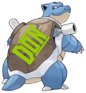 😤 f96fd296 Blastoise Pokemon DON покемон, бластойз, видеоигра, мультфильм, аниме telegram sticker