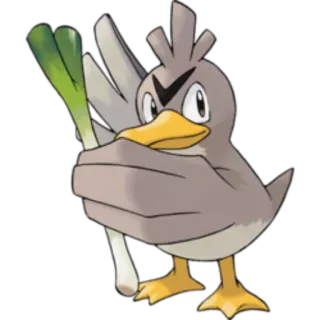 🔵 33ef7d6a Farfetch'd Pokémon Pokémon, Farfetch'd, vịt, tỏi tây, giác đấu, trò chơi điện tử telegram sticker