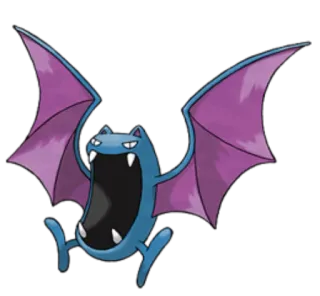 🔵 66700480 Zubat Pokemon Zubat, Pokémon, Bay, Độc, Hang động, Dơi, Trò chơi điện tử telegram sticker