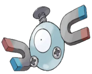 🔵 6c8dc2bb Magnemite Pokemon Magnemite, Pokémon, Điện, Thép, Nam châm, Trò chơi điện tử telegram sticker