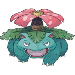 🔵 7c7bd171 Venusaur Pokemon pokemon, venusaur, quái vật, anime, trò chơi điện tử, phim hoạt hình telegram sticker