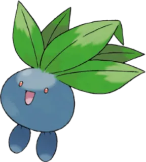🔵 a23a5e16 Oddish Pokemon pokemon, oddish, cỏ, thực vật, dễ thương, trò chơi điện tử, nhân vật telegram sticker