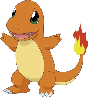 🔵 d5192b1c Charmander Pokemon charmander, pokemon, lửa, hoạt hình, dễ thương, thằn lằn telegram sticker