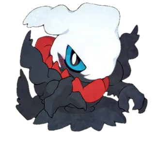 😊 0baf8224 Darkrai Pokemon Pokemon, Darkrai, creature, monster, cartoon, gaming telegram sticker