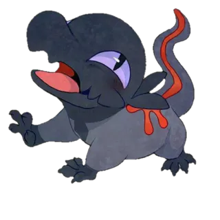 😊 6c3b821f lizard, creature, monster, cartoon, reptile, animal telegram sticker