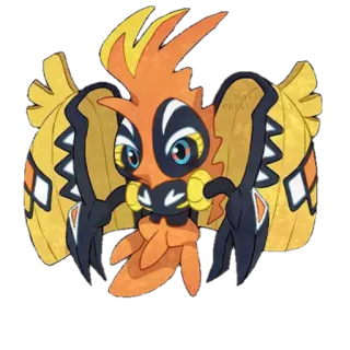 😊 8b4961bb Volcarona Pokemon pokemon, volcarona, bug, fire, monster, cute telegram sticker