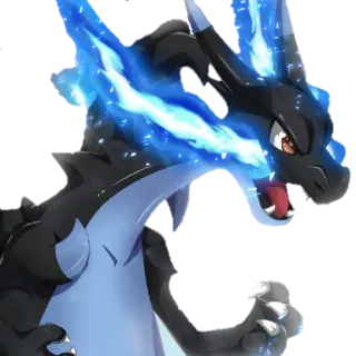🔥 8ceb6ba1 Charizard Pokemon Charizard, Pokemon, fire, dragon, blue flame, anime, video game telegram sticker