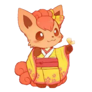 😘 928bed71 Vulpix Pokemon Pokemon, Vulpix, anime, cute, kawaii, chibi, fanart telegram sticker