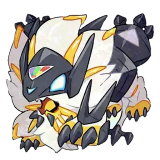 😊 9a00e7ce Ultra Necrozma Pokémon Pokémon, Ultra Necrozma, monster, anime, video game telegram sticker