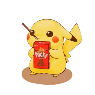 🚬 9a1b35b5 Pikachu Pocky pikachu, pokemon, pocky, snack, cute, cartoon, anime, food telegram sticker
