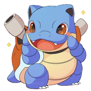 😊 c7bf51b2 Squirtle Pokemon pokemon, squirtle, cute, cartoon, video game, animal, water telegram sticker