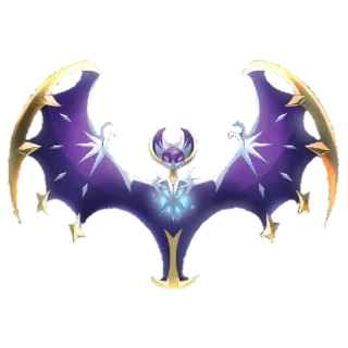 😄 cb108a8a Lunala Pokemon Lunala, Pokemon, Legendary, Bat, Psychic, Ghost, Moon, Stars telegram sticker