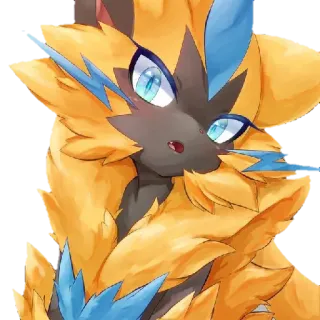 😊 d1556489 Zeraora Pokemon pokemon, zeraora, electric, anime, video game telegram sticker