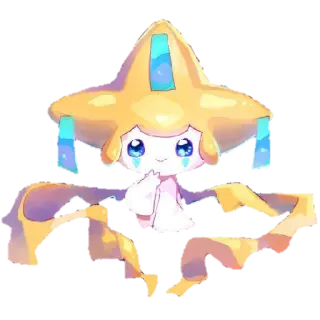 🥺 da7a4920 Jirachi Pokemon jirachi, pokemon, cute, starlight, wish, sleep telegram sticker